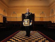 Freemasons Victoria's Grand Master Vaughan Werner at the Williamstown Masonic Centre. Picture: DAVID SMITH